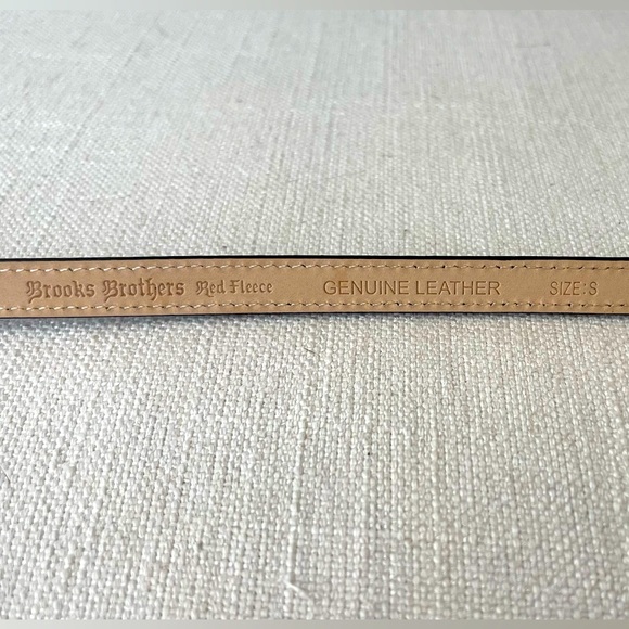 BROOKS BROTHERS - Black Leather Belt with Bow Buckle - Size Small - Picture 7 of 9